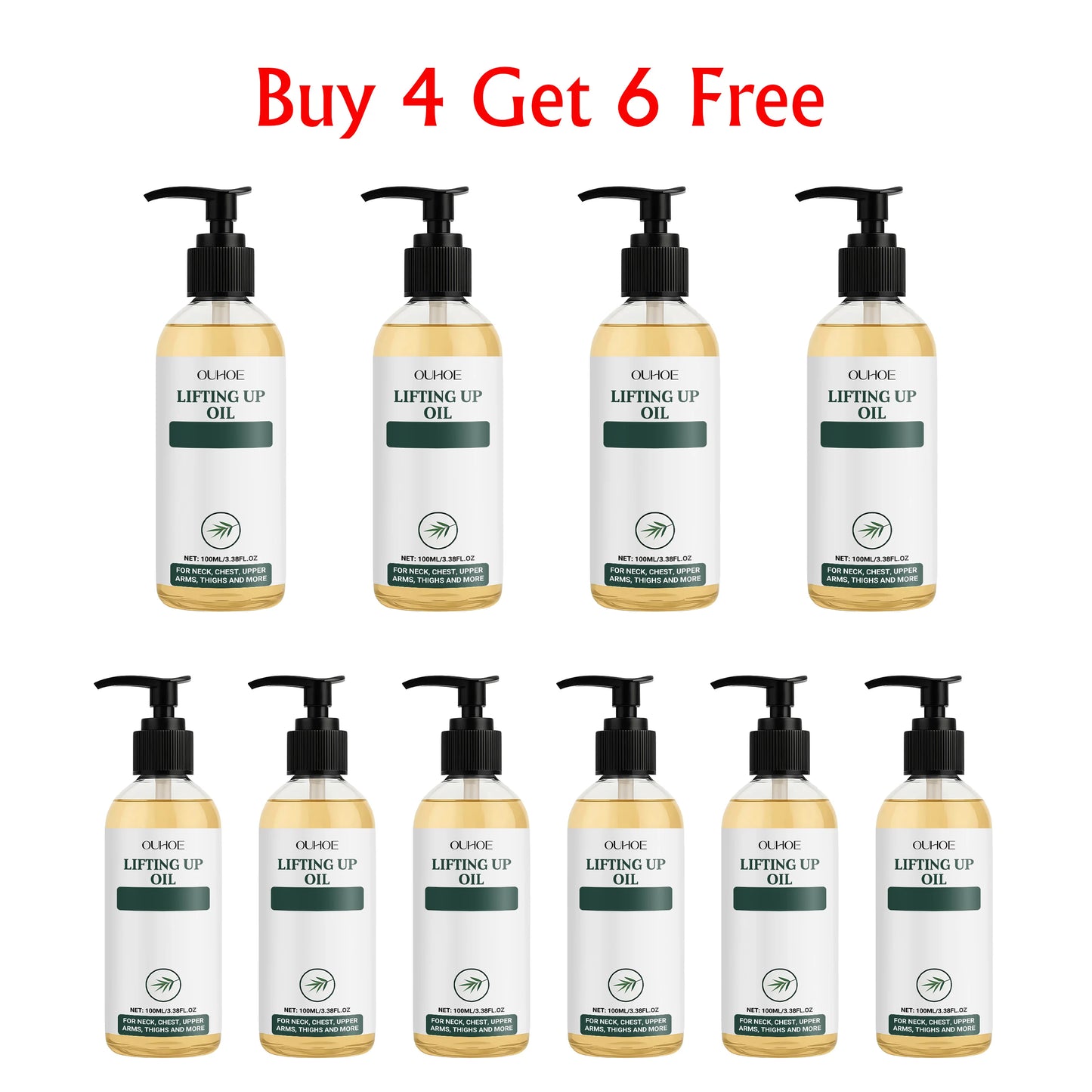 Ouhoe 100ml Collagen Lifting Body Essential Oil Firming Massage Body Sculpting Tighten Chest Hips Beauty Body Care Essential Oil