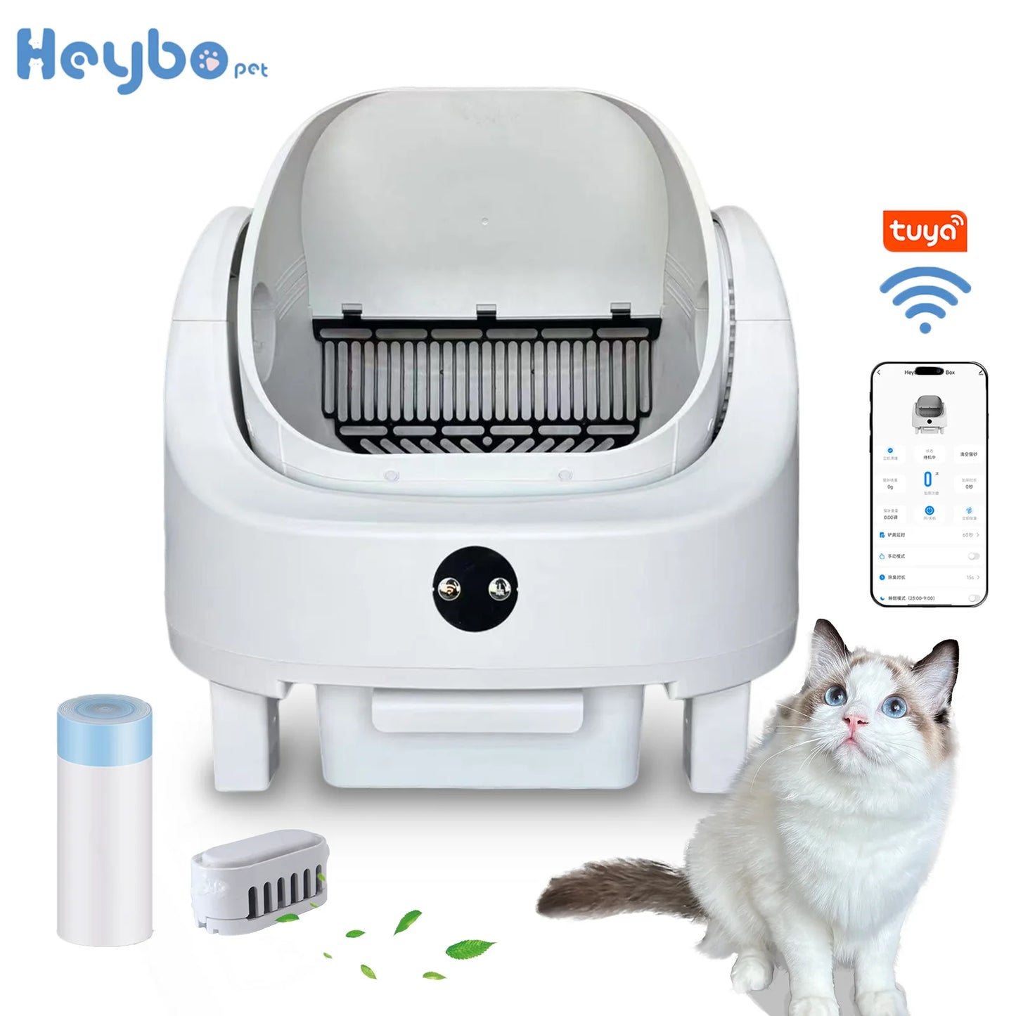 Heybo Auto SelfCleaning Cat Litter Box With App Control