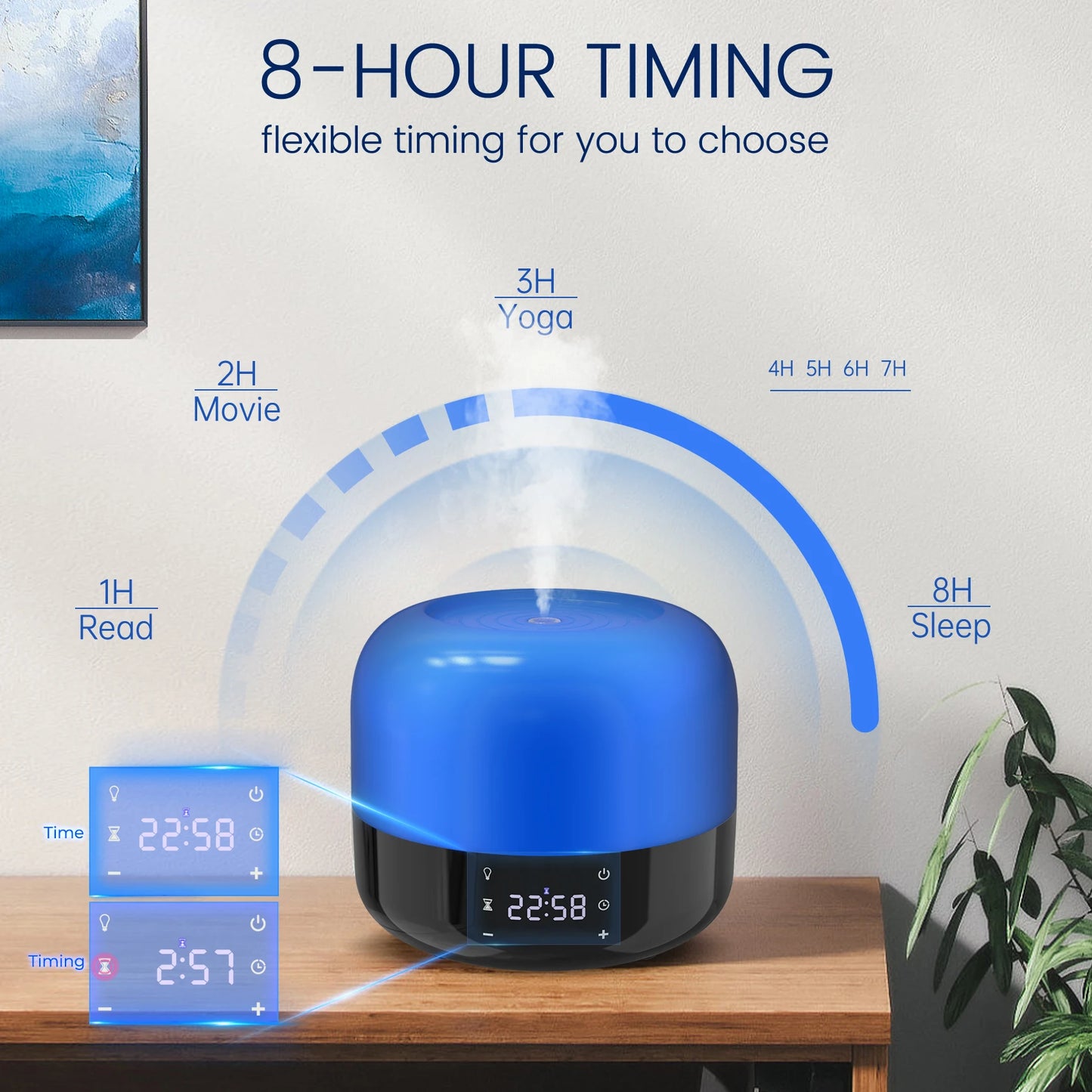 Sejoy Mini USB Aroma Diffuser Humidifier With LED Night Light