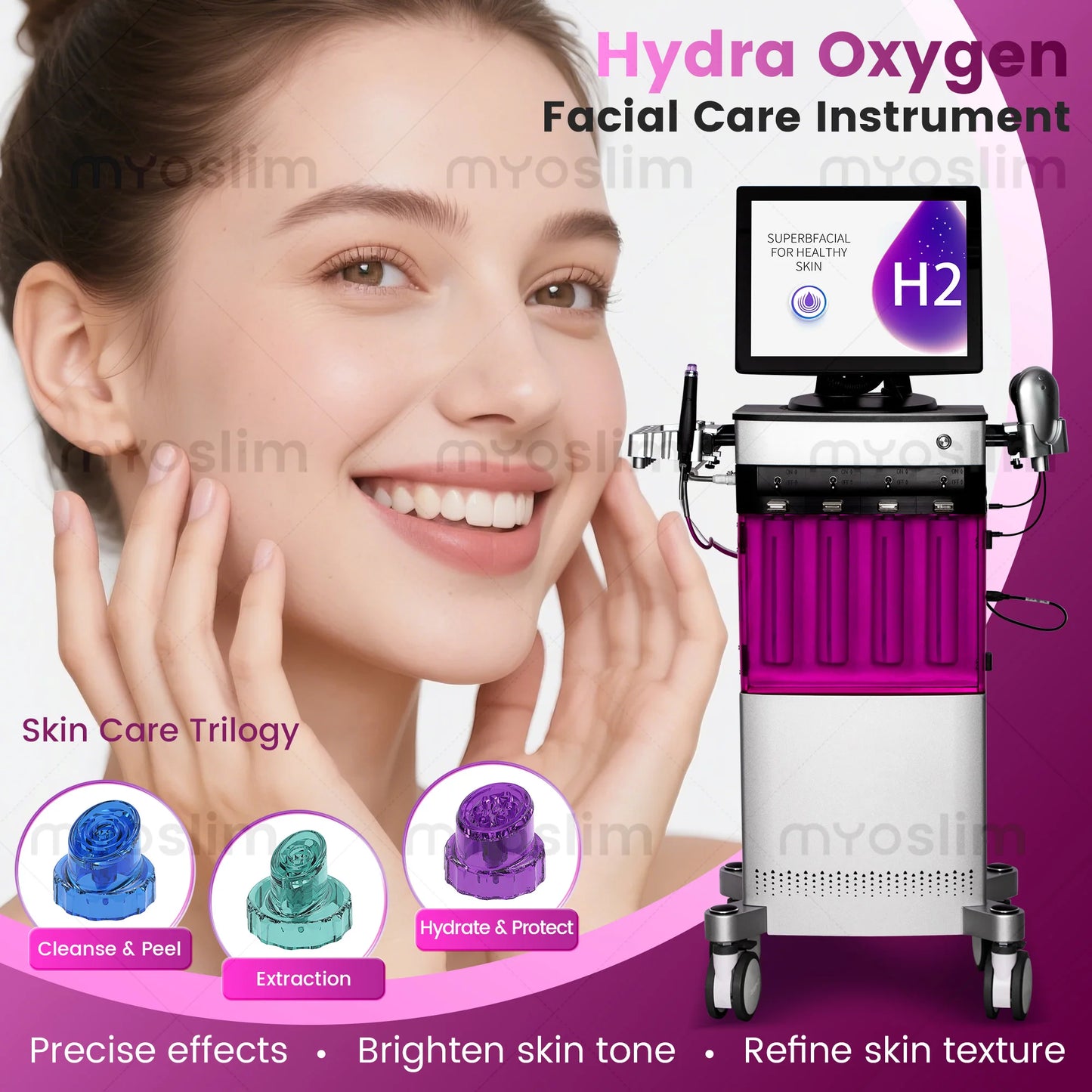 Deep Purification Multifunctional Facial Skin Care Machine For Women Deep Hydrate Barrier Maintenance SPA for Salon Dredge Pores