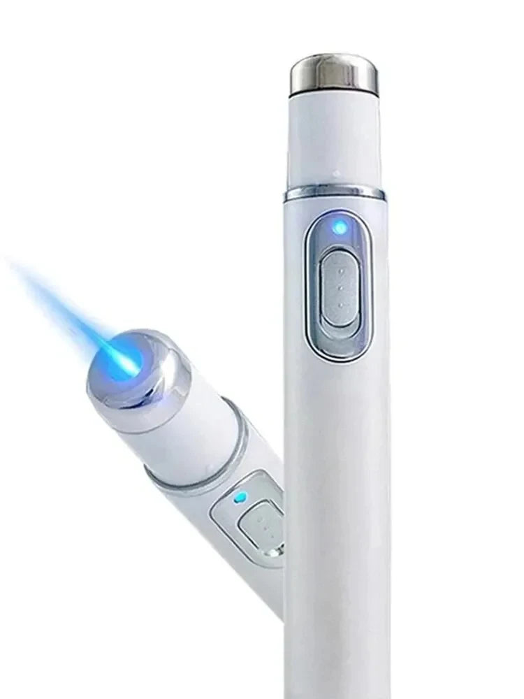 Vibrating Eye Massager with Blue Light - For Appearance of Reduced Puffiness, Brighter Look & Smoother Skin
