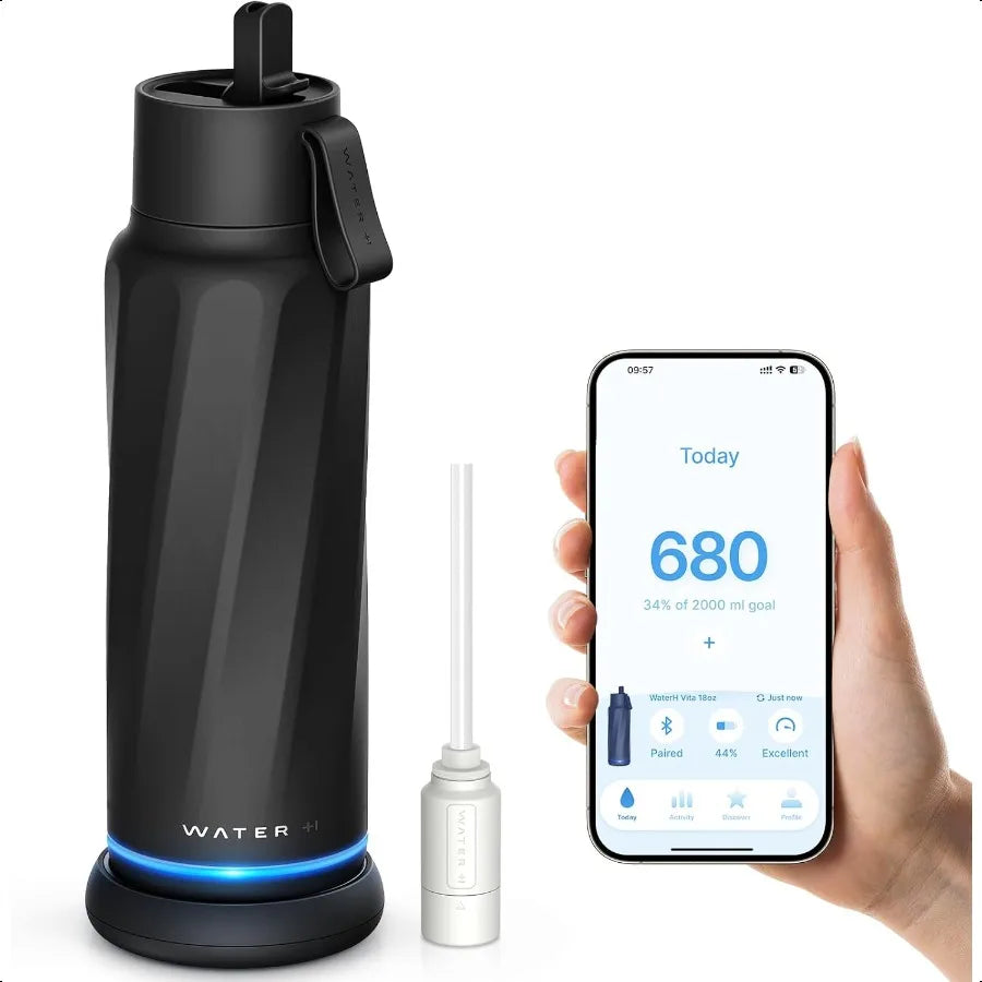 Vita Smart Water Bottle With Reminder To Drink Water