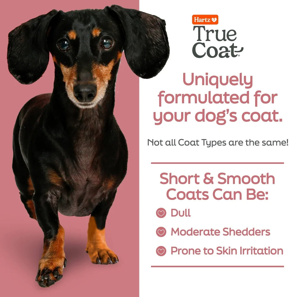 True Coat Dog Shampoo Short Smooth Coat Nourishing Oat Milk Coconut Oil Vitamin E Natural Ingredients Gentle Clean Hydrated Skin