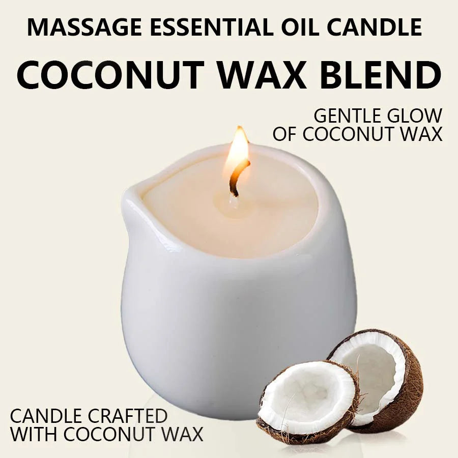 High-Concerned Massage Oil Candle Fruity Scent Hydrating Relaxation