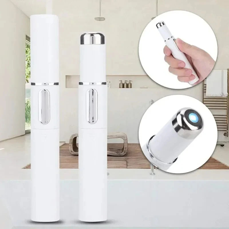 Vibrating Eye Massager with Blue Light - For Appearance of Reduced Puffiness, Brighter Look & Smoother Skin