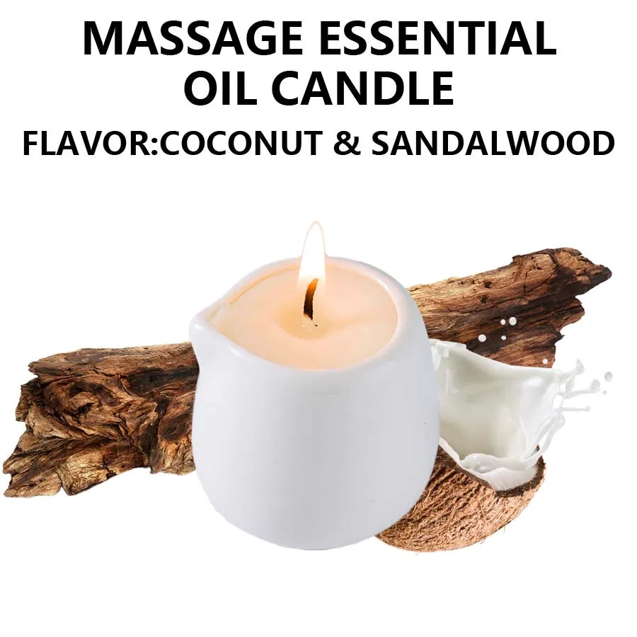 High-Concerned Massage Oil Candle Fruity Scent Hydrating Relaxation