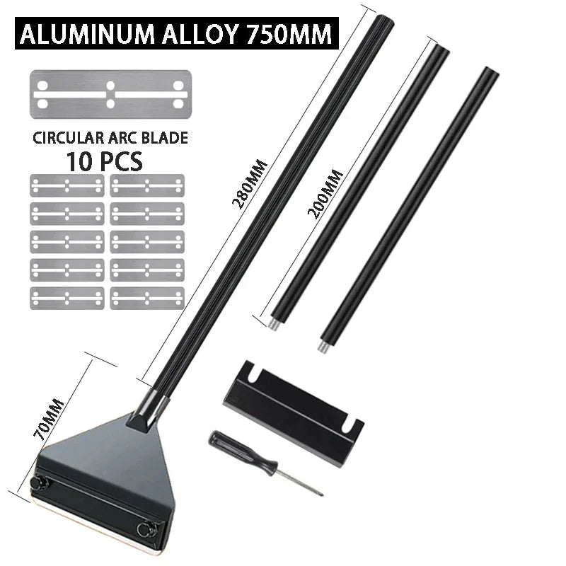 Aquarium Algae Remover Aluminum Alloy Stainless Steel Scraper Blade Fish Tank Glass Water Plant Grass Cleaning Tools Accessories