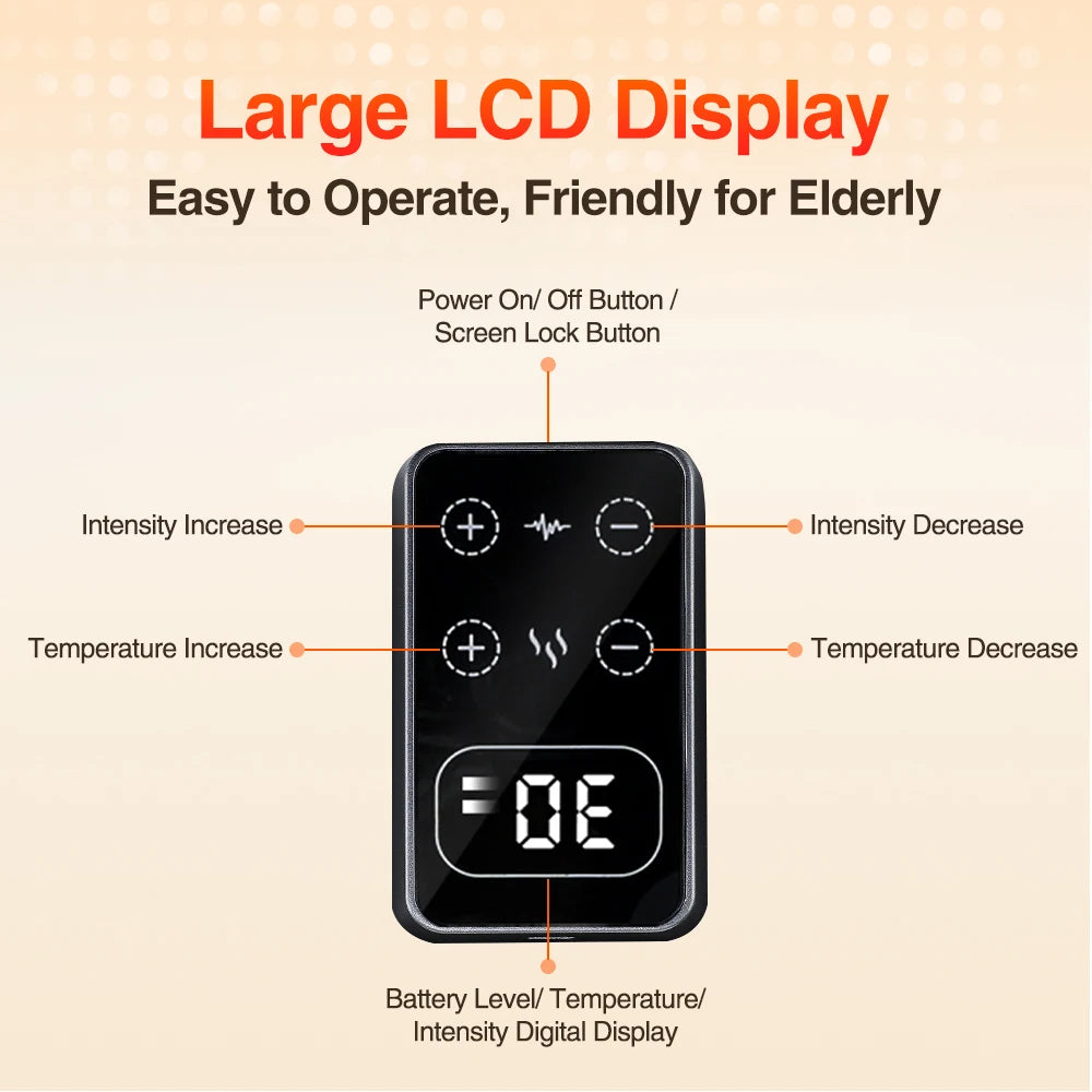 Electric Heating Knee Massage Pads hot Compress Joint Protection 3 Levels Vibration Knee Massager Support Strap Muscle Massager