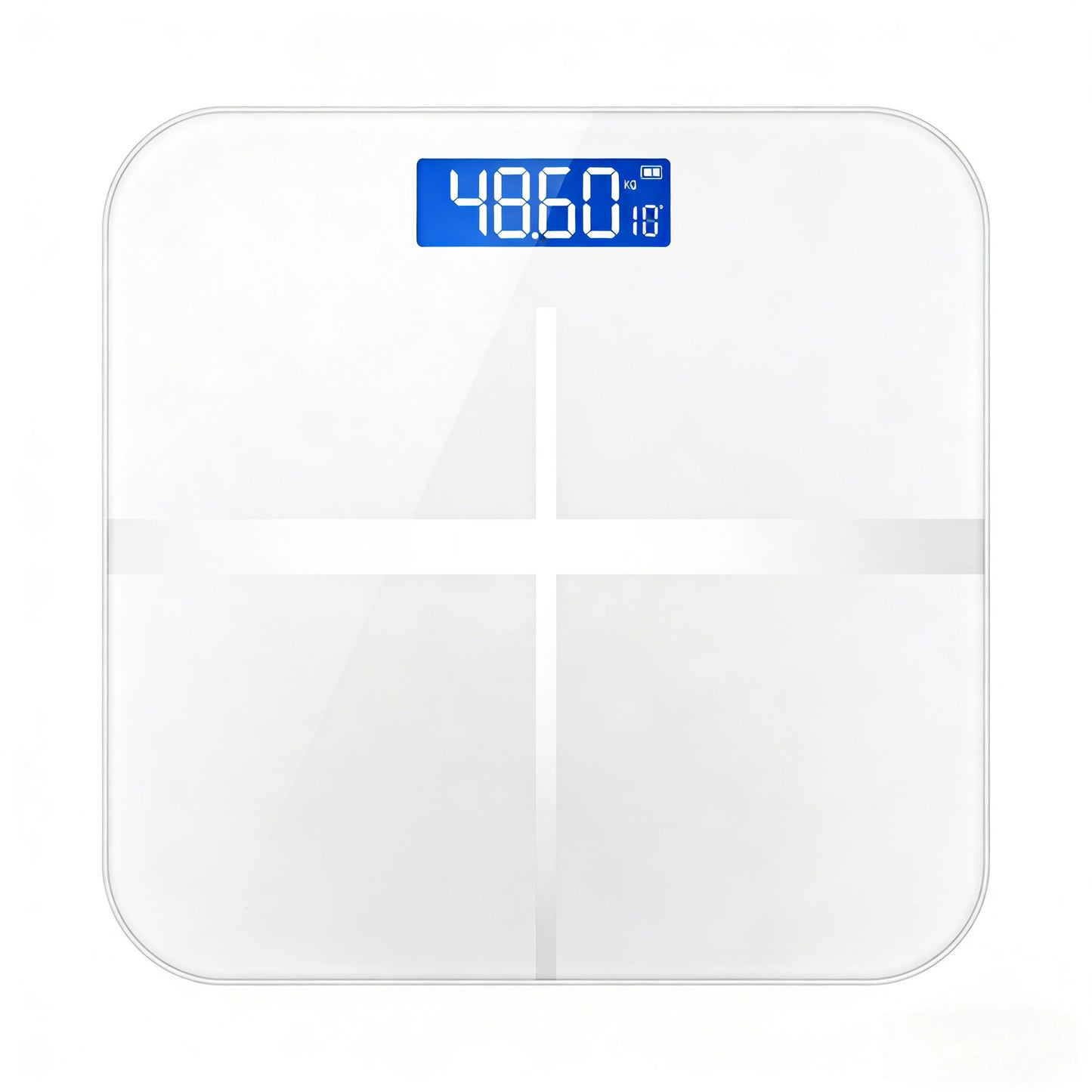 High Capacity Body Weight Scale (400 lb / 180kg), Extra Wide Platform with LCD Display & USB Rechargeable