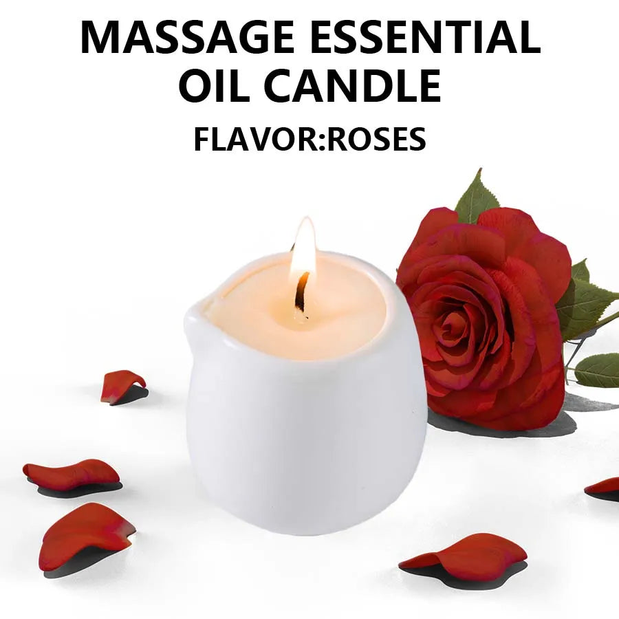 High-Concerned Massage Oil Candle Fruity Scent Hydrating Relaxation