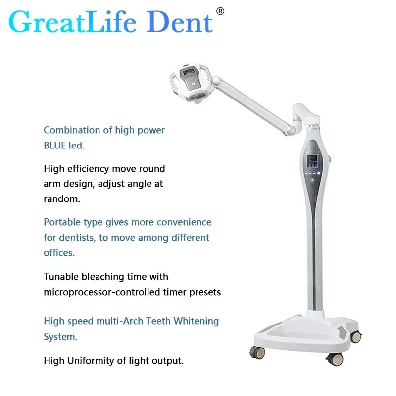 GreatLife Dent Professional Teeth Whitening Machine Cold Light Instrument Led Bleaching System Dental Lamp Dentistry Tools