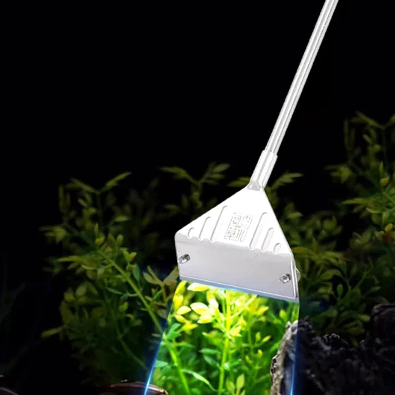 Aquarium Algae Remover Aluminum Alloy Stainless Steel Scraper Blade Fish Tank Glass Water Plant Grass Cleaning Tools Accessories