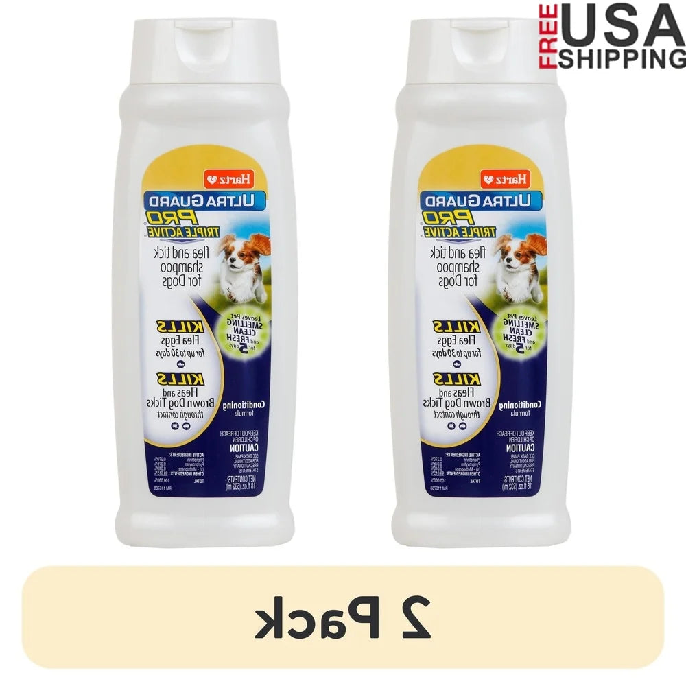 XMSJ UltraGuard Pro Flea Tick Shampoo For Dogs 2 Pack