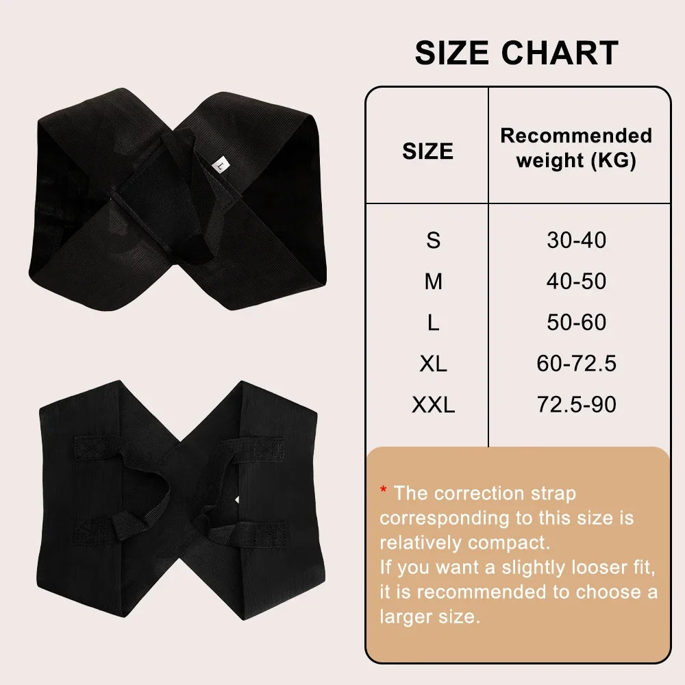 Zoechic Adjustable Back Posture Corrector Belt Unisex Support