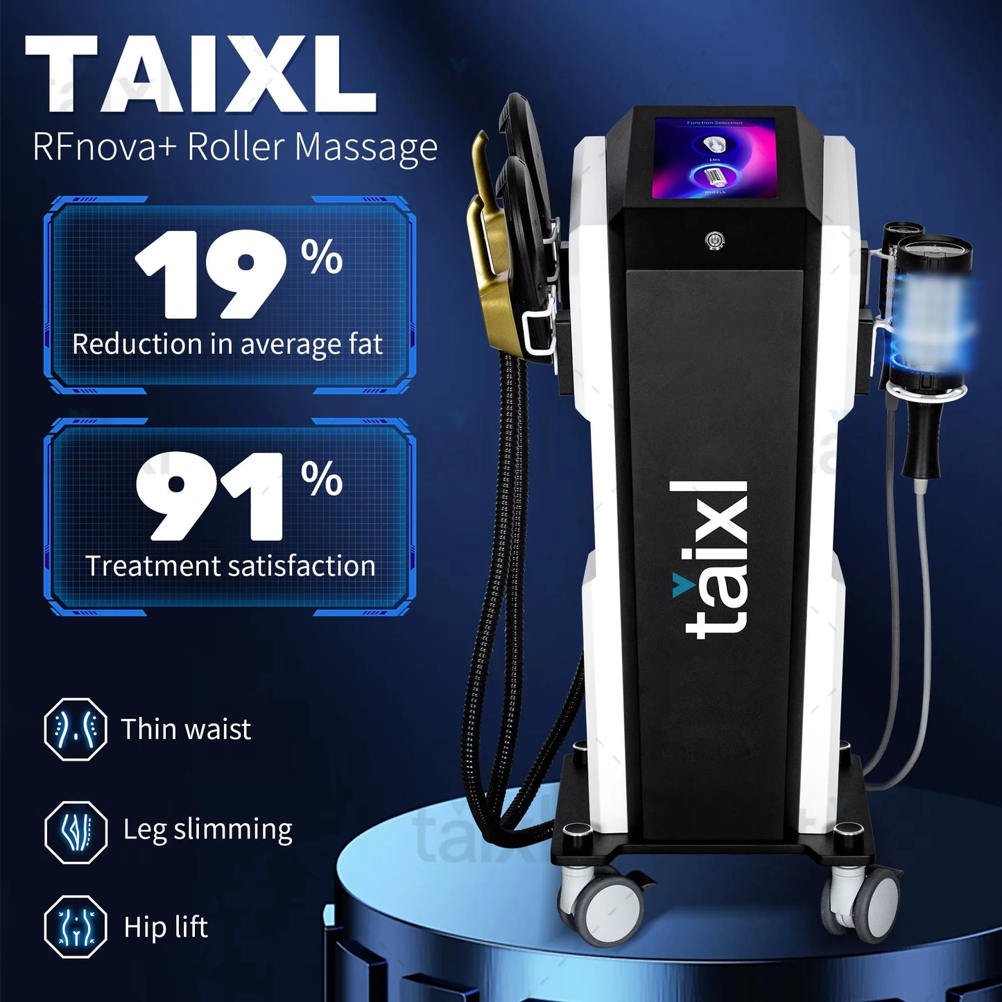 Hi-emt Neo RF Body Sculpt Machine Vacuum Inner Ball Roller Inner Ball Roller Machine 360 Degree Rolling Cellulite