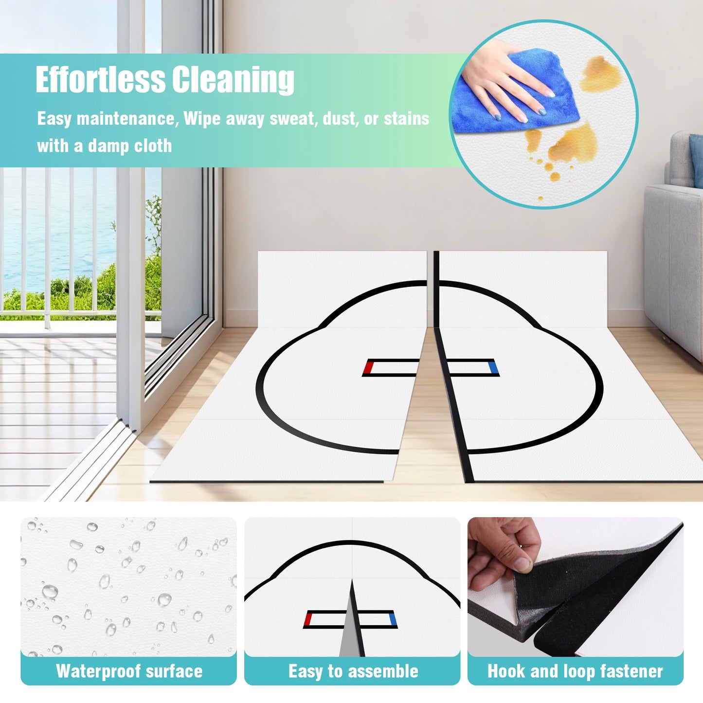 10x10FT Portable MMA/BJJ/Judo/Gymnastics Training Mat Taekwondo Floor Mat for Grappling Martial Art Boxing