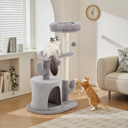 JHK Multi Level Cat Tree With Sisal Scratching Post