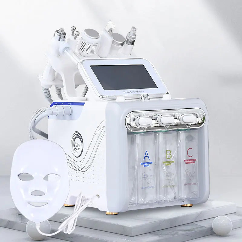 7 in 1 H2O2 Beauty Skin Cleansing Hydrofacial Machine Facial Machine Water Aqua Peeling for Home Use