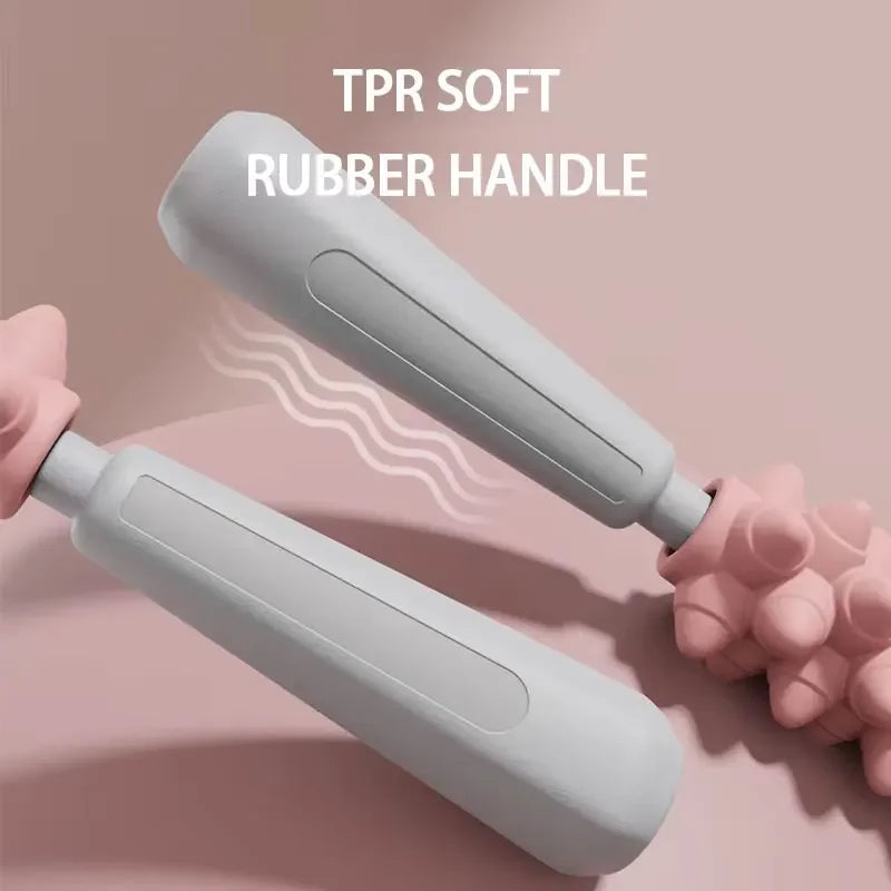 Massage Stick Yoga Fitness Wolf Teeth Muscles Massage Stick Calves Thighs Quadriceps Arm Forearm Relaxation Artifact Roller 48cm