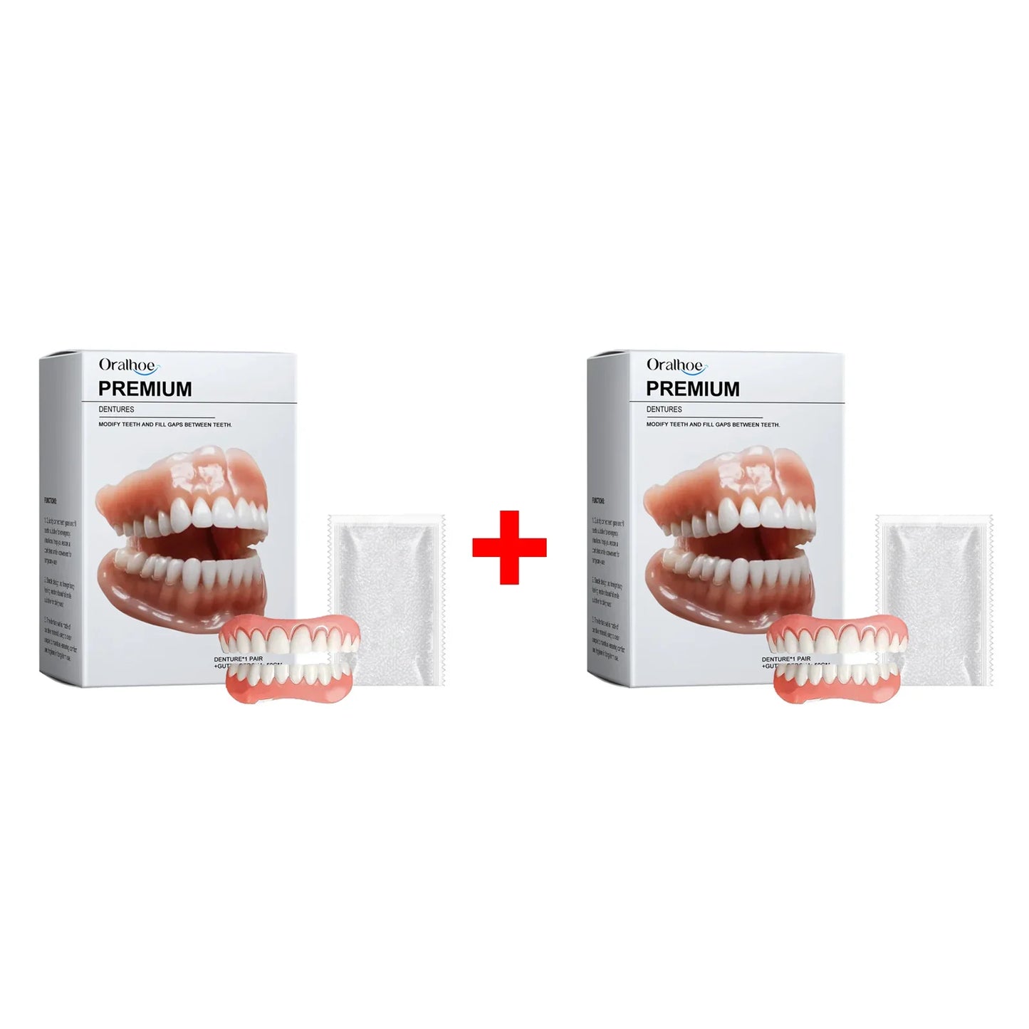 Soft Silicone Dentures to Eat Enhance Chewing Ability Improve Dark Tooth Loss Temporary Orthodontic Braces False Teeth Full Set