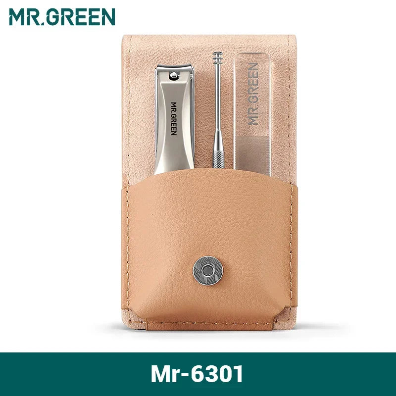 MR.GREEN Manicure Set Surgical Grade Scissors Stainless Nail Clippers Tool Pedicure Set Home Portable Travel Kit Nail Scissor