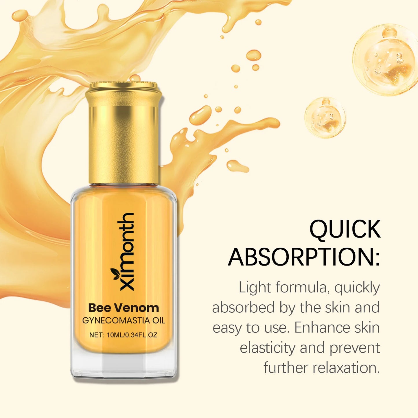 Ximonth Gynecomastia Oil Firm Chest Skin Shaping Perfect Muscle Contour Reduce Sag Burn Excess Fat Herbal Men Chest Massage Oil