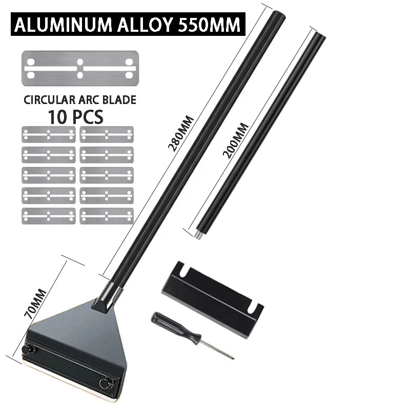 Aquarium Algae Remover Aluminum Alloy Stainless Steel Scraper Blade Fish Tank Glass Water Plant Grass Cleaning Tools Accessories
