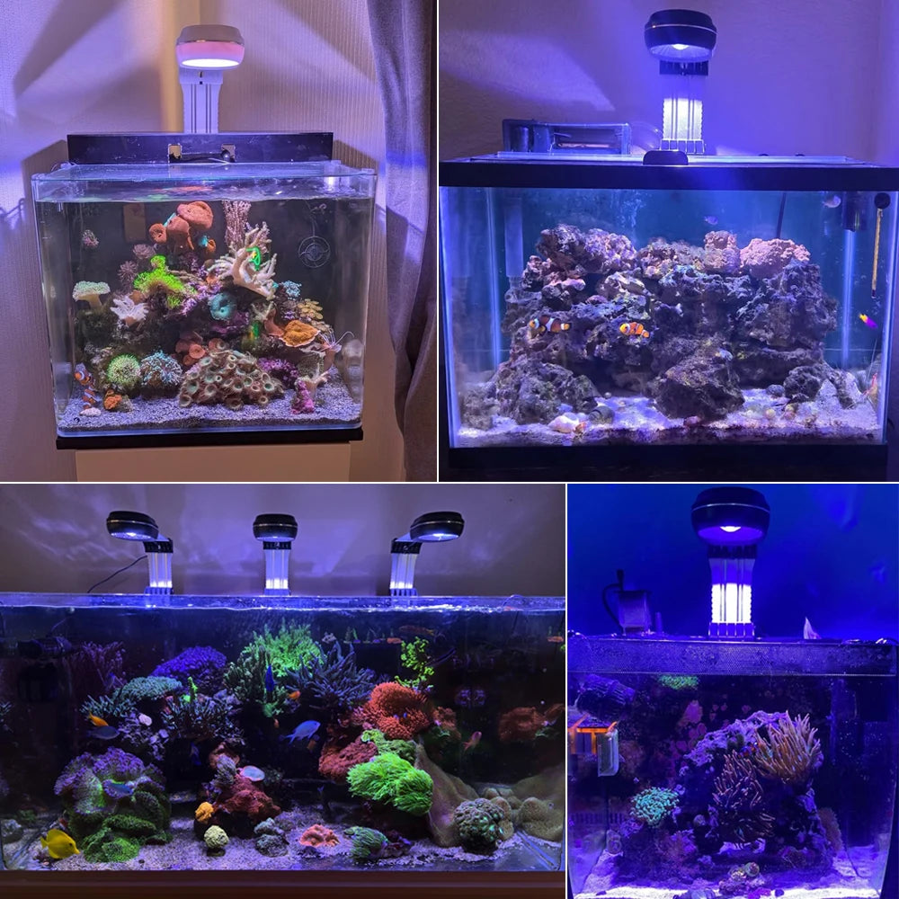 PopBloom RL60/RL90 WiFi Led Aquarium Lamp, Full Spectrum Marine Aquarium Light For Coral SPS/LPS Nano Tank, Include Arm Mount