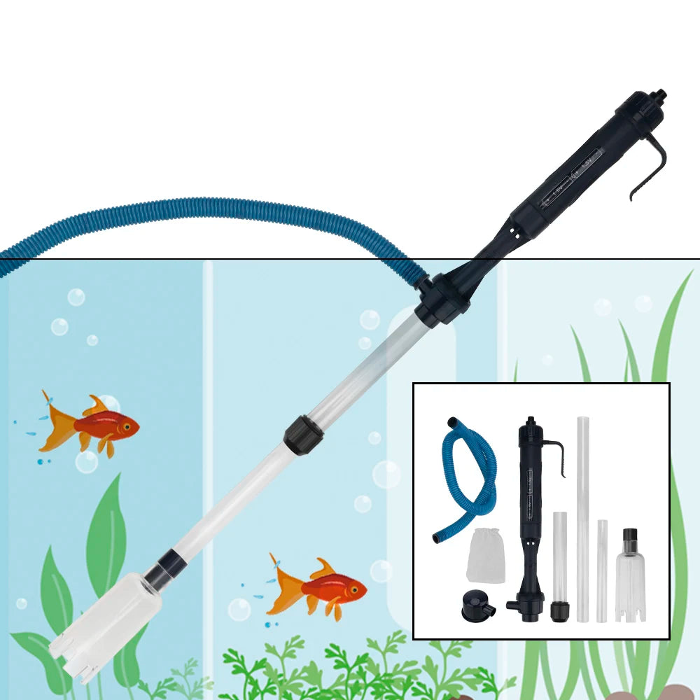 Gravel Cleaner Tool Aquarium Fish Tank Pipe Vacuum Electric Water Change Pump Waste Remover Filters Tools Changing Water