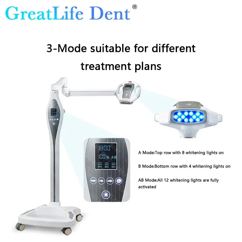 GreatLife Dent Professional Teeth Whitening Machine Cold Light Instrument Led Bleaching System Dental Lamp Dentistry Tools
