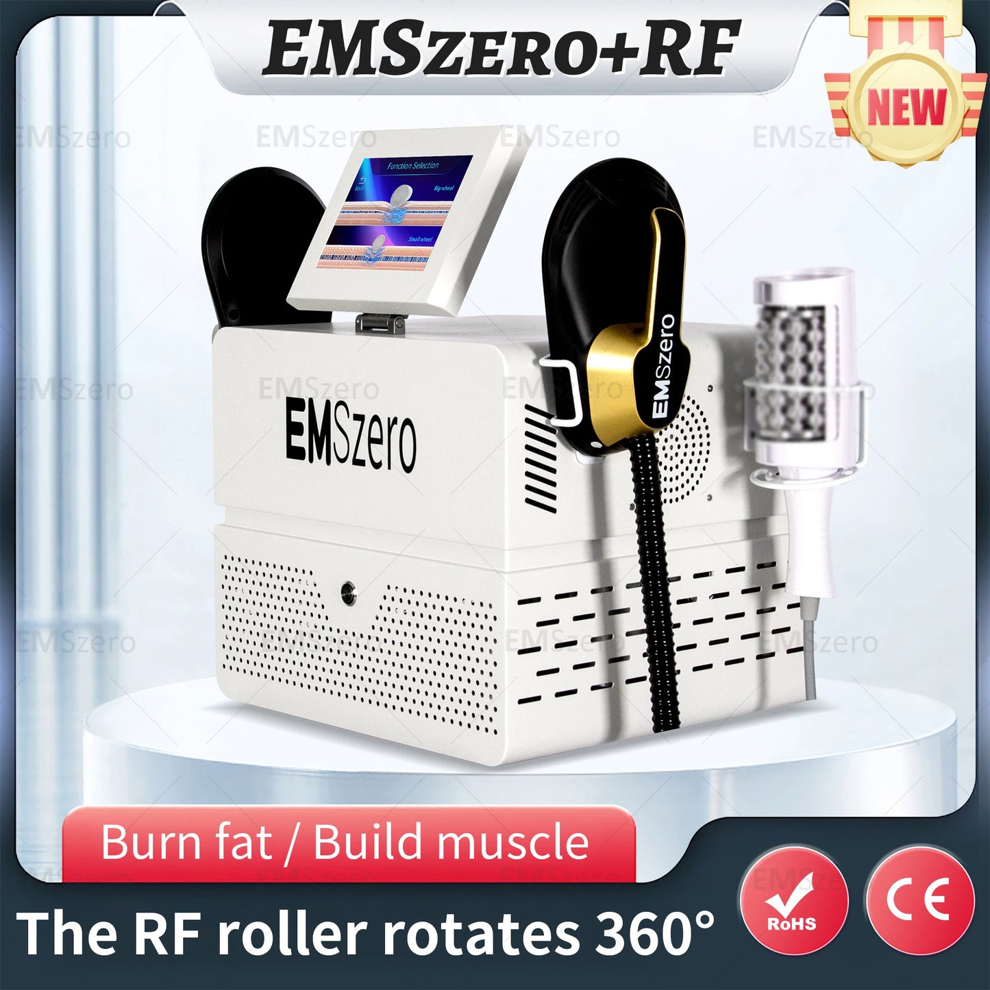 Hi-emt Neo RF Body Sculpt Machine Vacuum Inner Ball Roller Inner Ball Roller Machine 360 Degree Rolling Cellulite