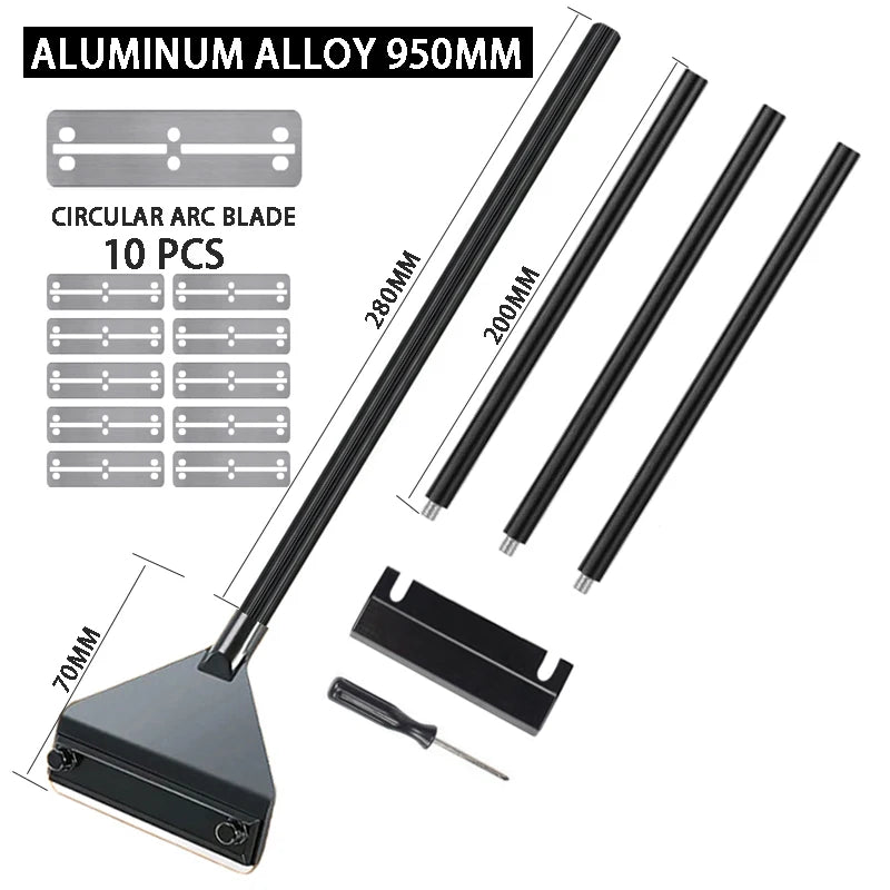 Aquarium Algae Remover Aluminum Alloy Stainless Steel Scraper Blade Fish Tank Glass Water Plant Grass Cleaning Tools Accessories