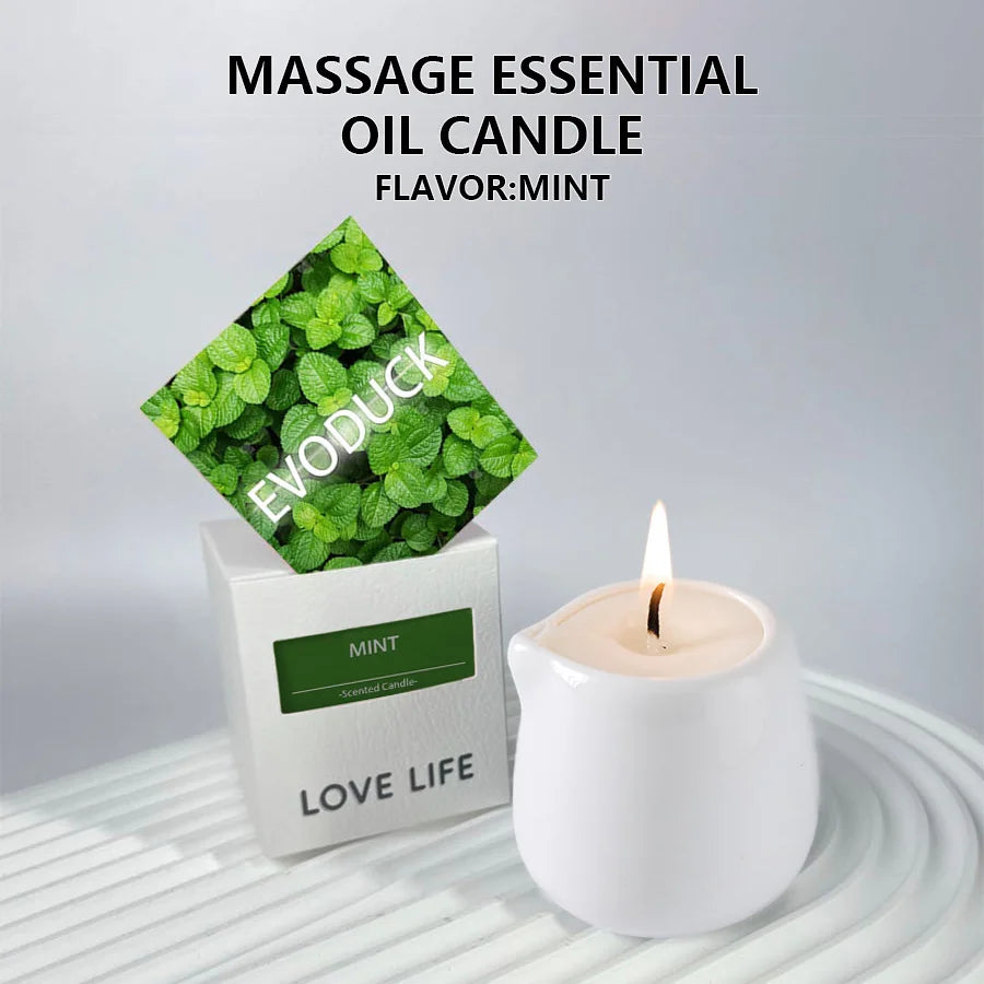High-Concerned Massage Oil Candle Fruity Scent Hydrating Relaxation