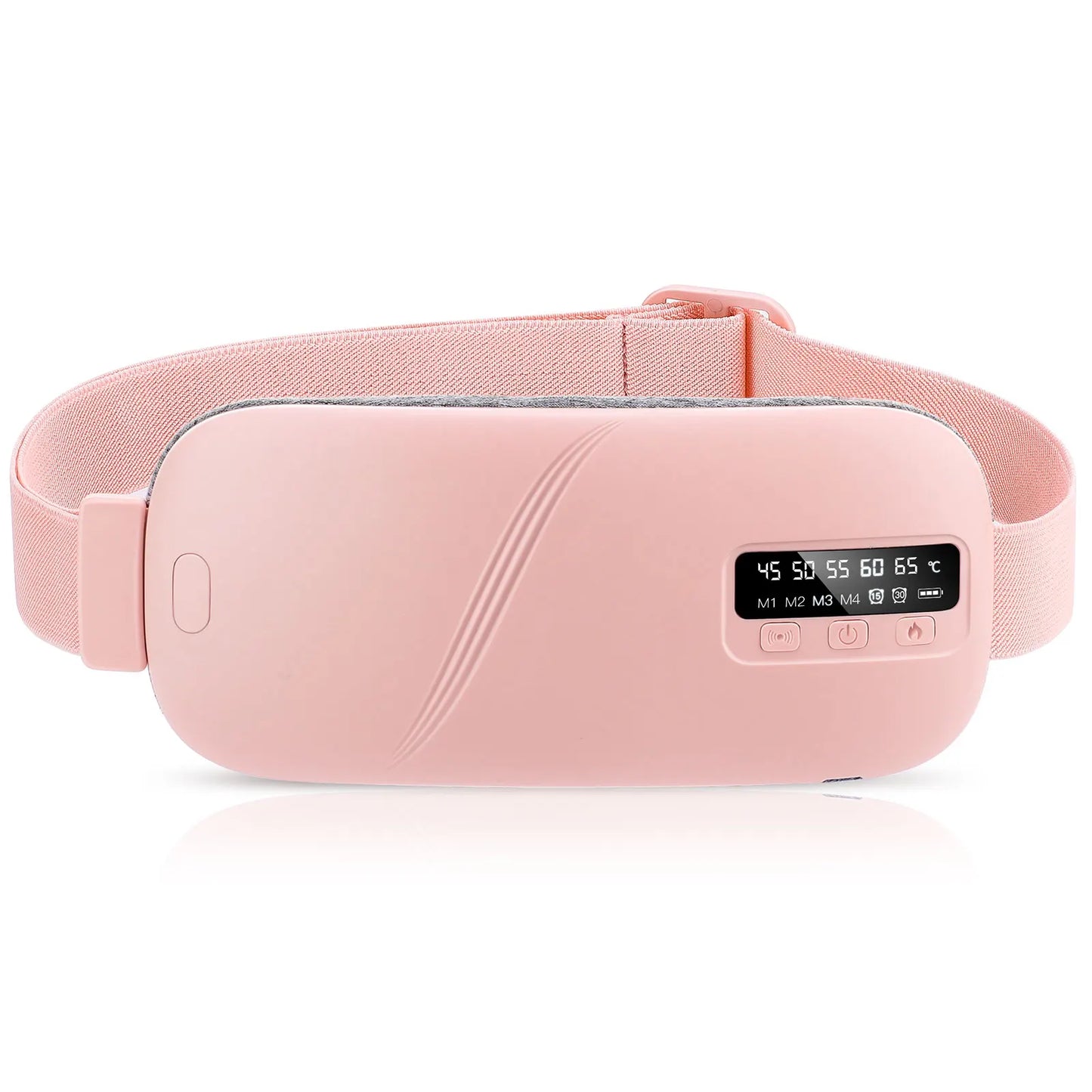 5 Modes Electric Heating Vibration Waist Massage Belt Smart Warm Palace Women Menstrual Heating Pad for for Cramps Period Relief