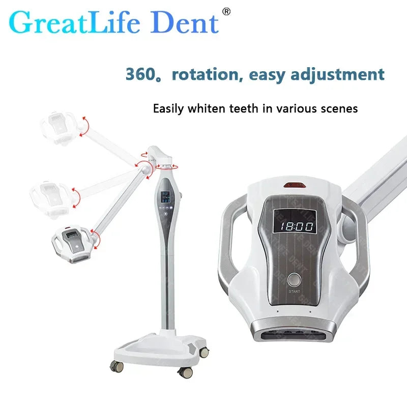 GreatLife Dent Professional Teeth Whitening Machine Cold Light Instrument Led Bleaching System Dental Lamp Dentistry Tools